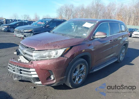 2019 Toyota Highlander Limited Platinum z USA, uszkodzony, nr VIN 5TDDZRFH3KS711216